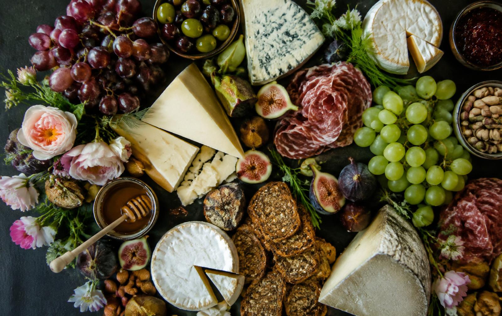 Styled grazing table